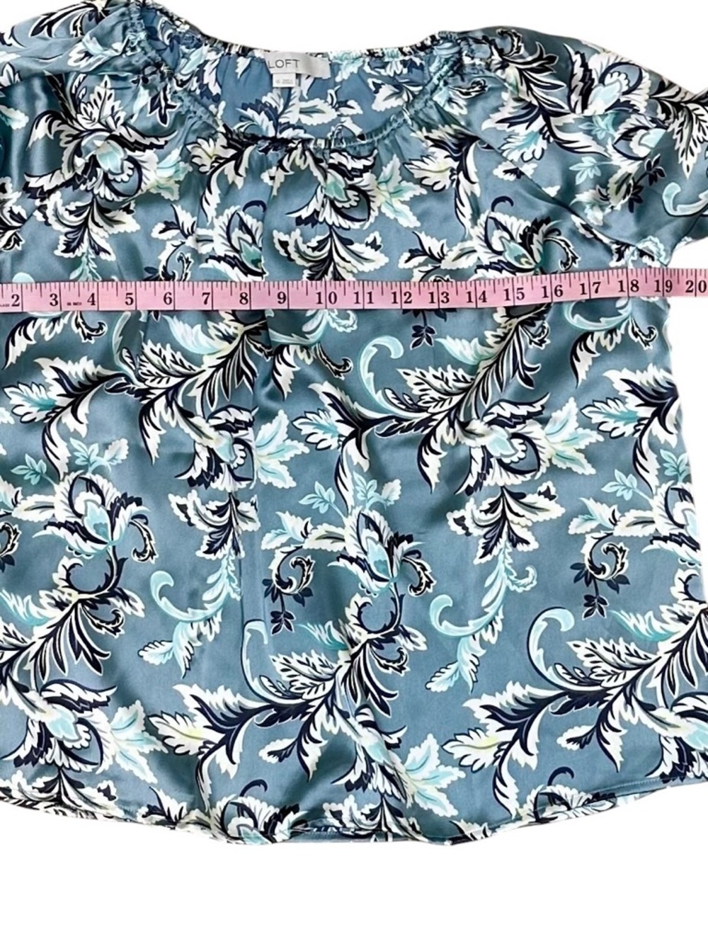 LOFT Floral Long Sleeve Blouse Size XS - Picture 10 of 11